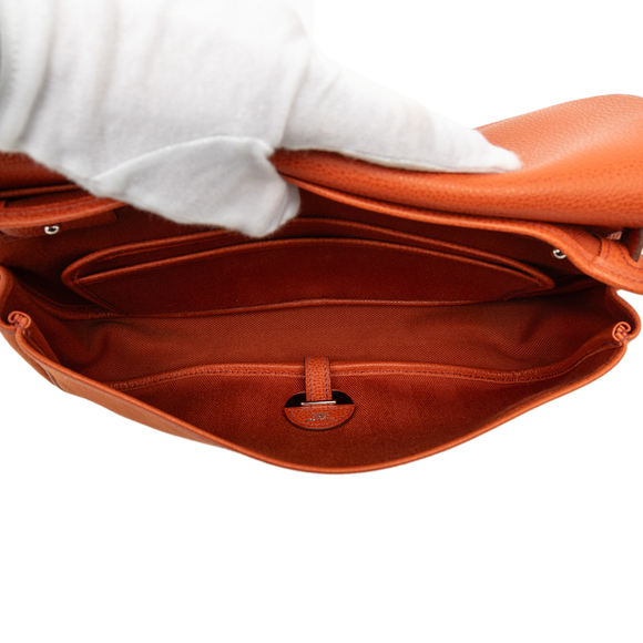 Pre-Loved Hermes Vache Liege and Toile Sac Colorado PM - Picture 4 of 8